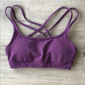 Maroon Althleta sports bra XS